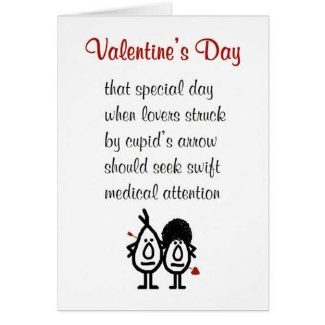 Valentine S Day A Funny Valentine S Day Poem Holiday Card Zazzle