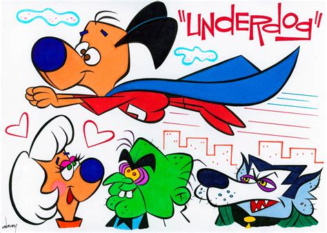 Patrick Owsley Cartoon Art And More More Underdog Character Art