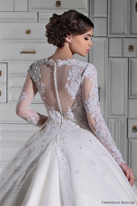 Are you fond of wedding dresses with sleeves? Chrystelle Atallah Spring 2014 Wedding Dresses | Wedding ...