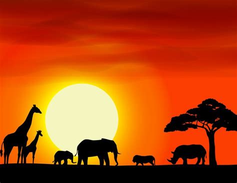 Africa Safari Landscape Background Wall Mural Pixers We Live To Change