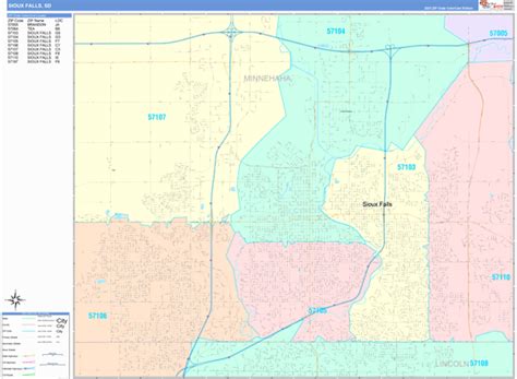 Digital Maps Of Sioux Falls South Dakota Marketmaps