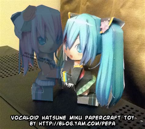 Ninjatoes Papercraft Weblog Cute Vocaloid Hatsune Miku Papercraft Toy