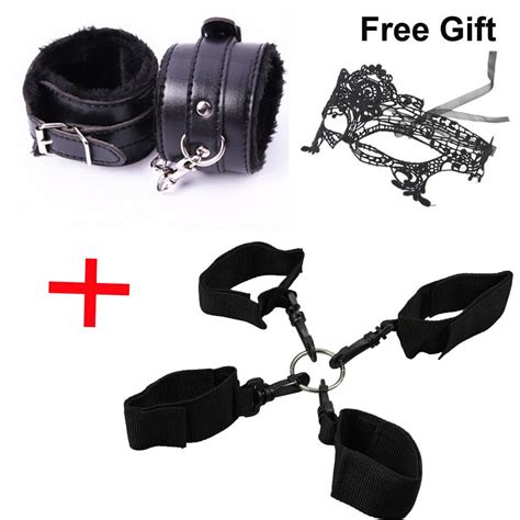 2pcslot Women Nylon Handandleg Restraints Handcuffs And Leg Cuffs Bondage And Leather Handcuffs