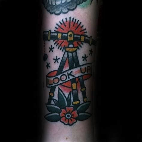 40 space tattoo ideas | cuded. 40 Telescope Tattoo Designs For Men - Stargazing Ink Ideas ...