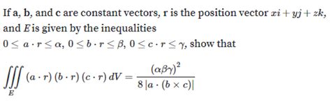 Answered If A B And C Are Constant Vectors R Bartleby