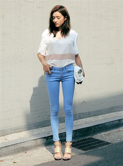Stylenanda Essential Skinny Jeans Latest Korean Fashion K Pop Styles Fashion Blog