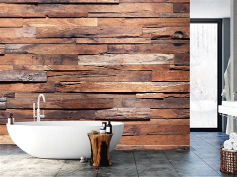 Decorative Wood Planks Wall Mural Wallpaper Self Adhesive Etsy