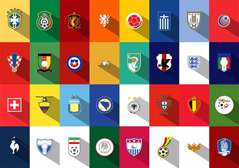 Free Vector Fifa World Cup 2014 Teams Country Flags Png Icons Eps Amp