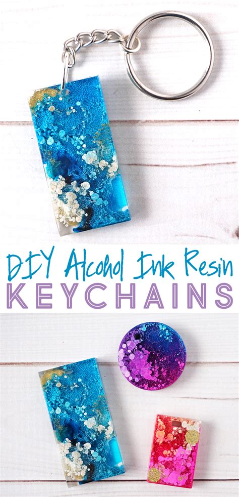 Diy Alcohol Ink Resin Keychains Resin Crafts Blog