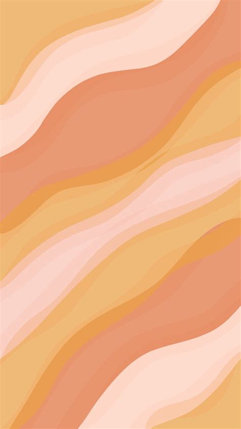 Peach Waves Cute Patterns Wallpaper Aesthetic Iphone Wallpaper