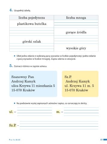 Page 83 Elementarz odkrywców ćwiczenia klasa 2 część 4