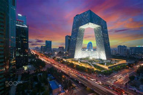Chinas Beijing City A Famous Landmark Building Por Prasit Rodphan