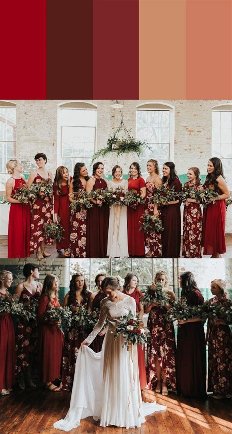 13 Mismatched Bridesmaids Dress Color Palettes To Use Throughout Your