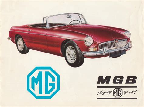 Mg Mgb Roadster Brochure Mgb Gt