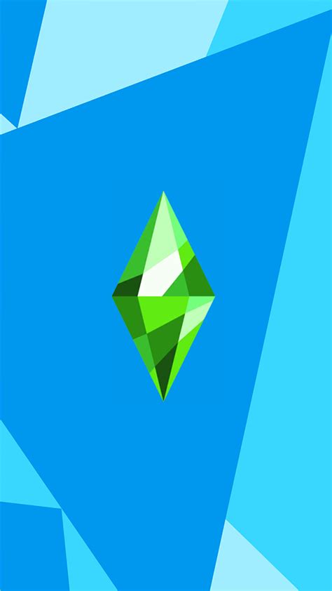 Sims 4 Plumbob Графические постеры Обои для телефона Симс