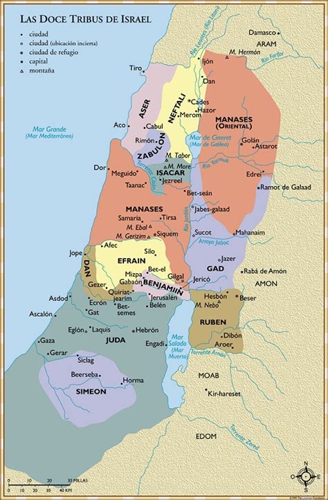 Mapas De La época De La Nación De Israel Sallomo