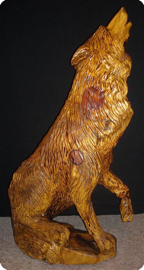 Wolf Wood Carving Pdf Woodworking Holzskulptur Schnitzen
