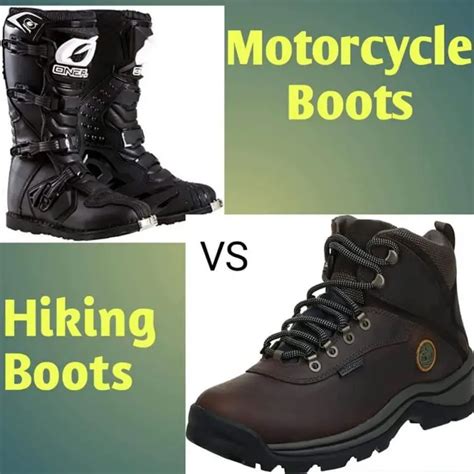 Motorcycle Boots Vs Hiking Boots Comparison Heelslide