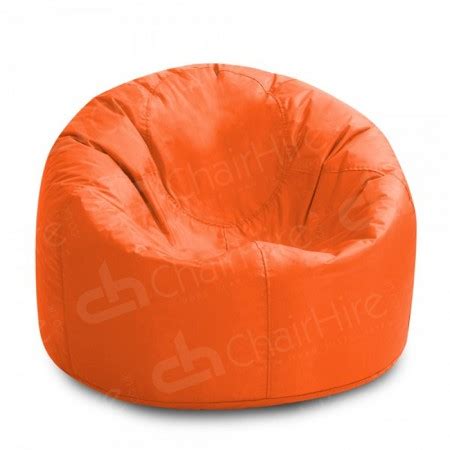 Add some fun to your space with this gorgeous bright orange dot bean bag chair. Hire Orange Bean Bags | Furniture Rental