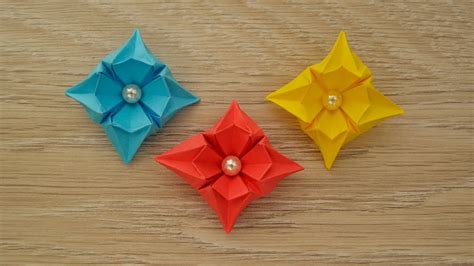 Cute Paper Flower Little Easy Origami Decoration Tutorial Diy By