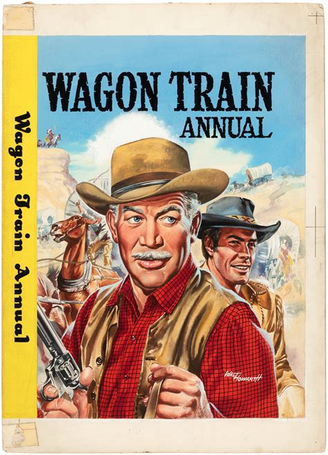 Hakes Wagon Train Annual 40 English Comic Book Cover Original Art