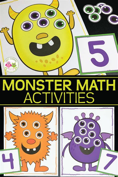 Kids Love These Fun Hands On Monster Math Activities Teach Color