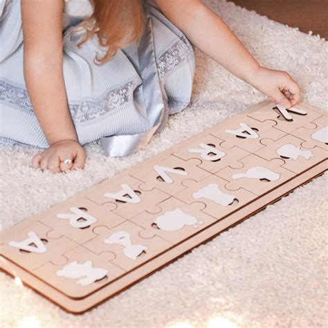 Personalized Name Puzzle With Pegs Montessori Toys Baby Etsy