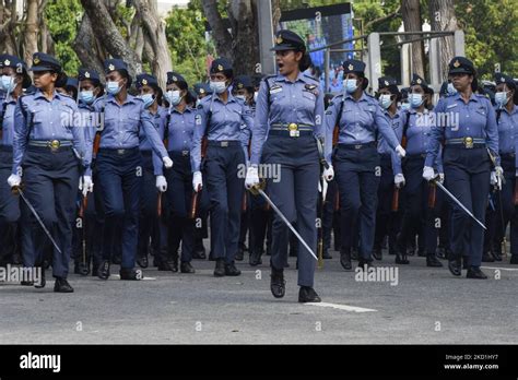 Sri Lankan Military Personnel During A March At The 74th Independence