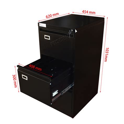 Double file cabinets have drawers which can each accommodate two racks for folders side by side. FoxHunter Steel A4 Filing Cabinet With 2 3 4 Drawer ...