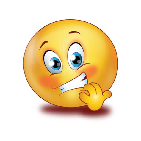 For convenience, service has search engine where user find necessary emotion image, not search for it inside dialogs on iphone. Scared Shaking Teeth Emoji