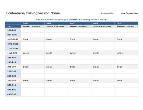 Five Day Event Schedule Templates 8 Free Docs Xlsx And Pdf