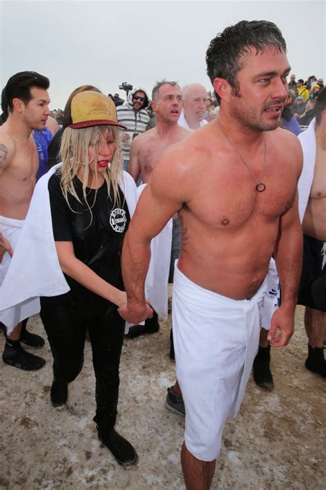 Shirtless Taylor Kinney And Lady Gaga At Polar Plunge 2015 Popsugar