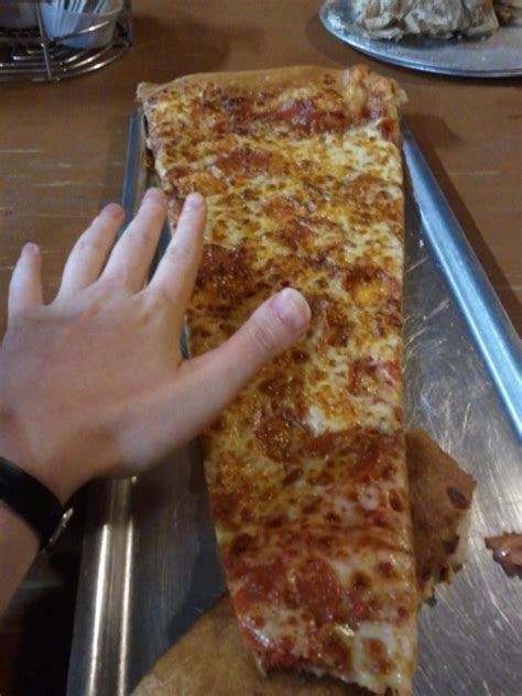Big Lous 42 Inch Pizza Slice Size Comparison By Wachey On