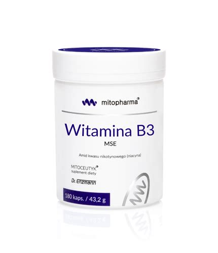Witamina B3 Mse • Witamina Pp Niacynamid Niacyna Mito Pharma
