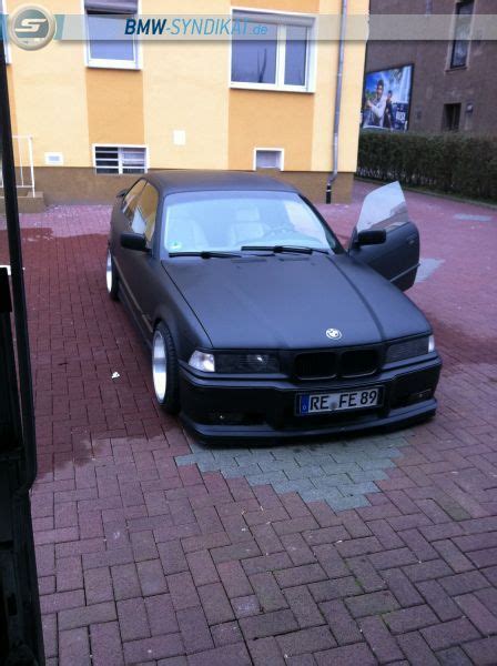 Bmw m4 in frozen gray (matte) with smoked lights. BMW 320I QP Schwarz Matt Tief Breit [ 3er BMW - E36 ...