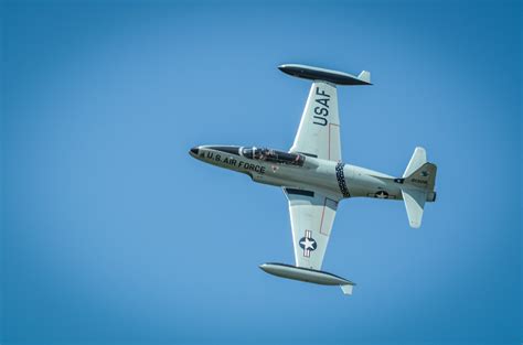 A T 33 Shooting Star Aircraft Flies Overhead During The Sound Of Speed