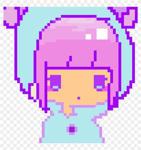 Kawaii Pixel Girl Kawaii Arts Girl  Hd Png Download 1200x1200