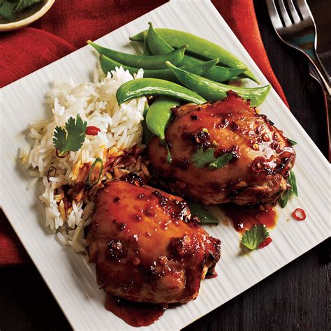 Not only are they more succulent than white meat, chicken thighs even stand. Asian-Glazed Chicken Thighs Recipe | MyRecipes