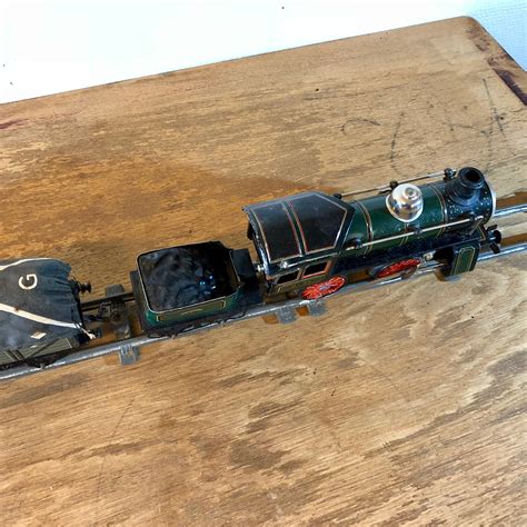 Antique Bing Train Set Clockwork Locomotives Earl 1900s Etsy