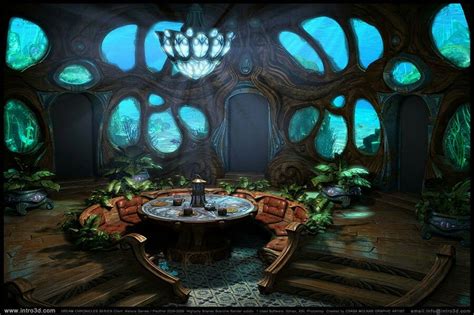 Underwater Dining Room Waiting Area Fantasy Rooms Fantasy Castle