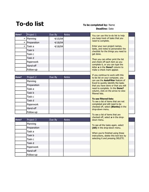 To Do List Template Change Comin