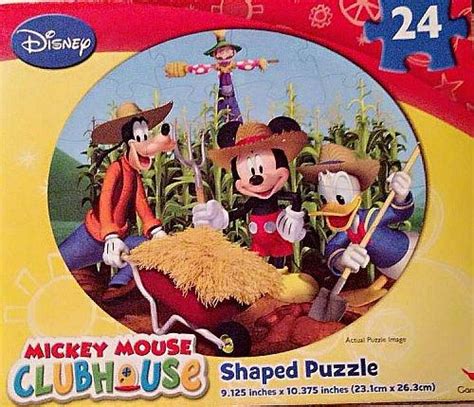 Mickey Mouse Clubhouse Shaped Puzzle 24 Pieces Farming By Disney