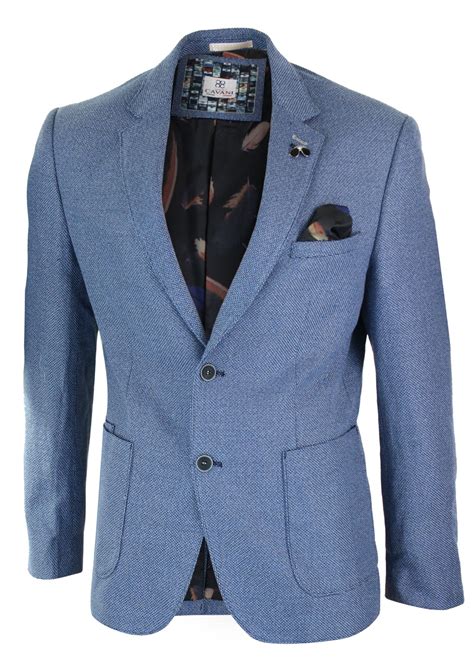 Mens Smart Casual Blue Waistcoat Blazer Sold Seperately Tailored Fit Formal Ebay