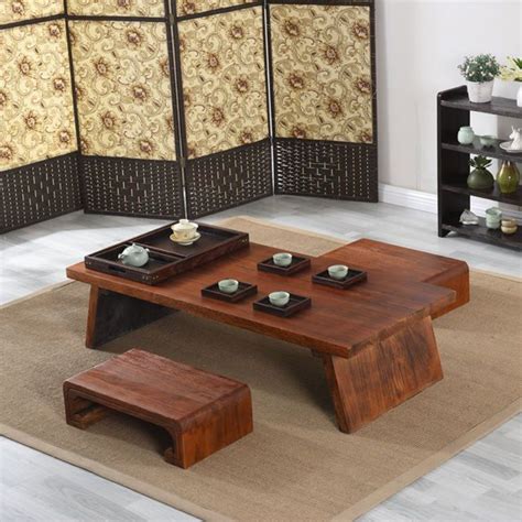 Asian Tea Table Chinese Style 120x55cm Floor Low Table For Gongfu Tea