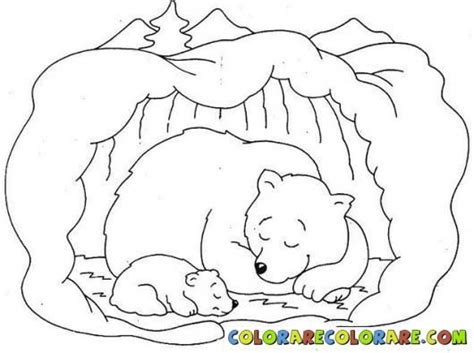 The north pole is always frozen with ice. Bear Cave Drawing Clipart - Clipart | Bear coloring pages ...