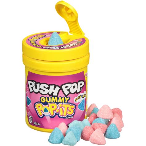 Push Pop Gummy Pop Its 2oz 58g Poppin Candy