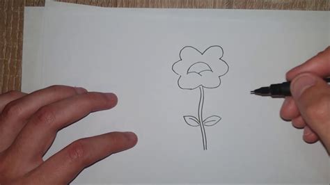 Kako Nacrtati Cvethow To Qucikly Draw A Simple Flower Youtube