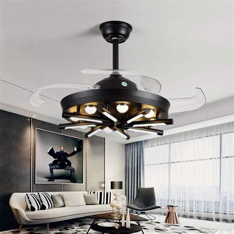 Orillon Modern Chic Ceiling Fan With Lights Indoor Bedroom