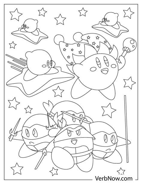 Free Kirby Coloring Pages And Book For Download Printable Pdf Verbnow