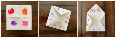 Fortune Cookie Paper Game Fortune Teller Paper Game Fortune Teller